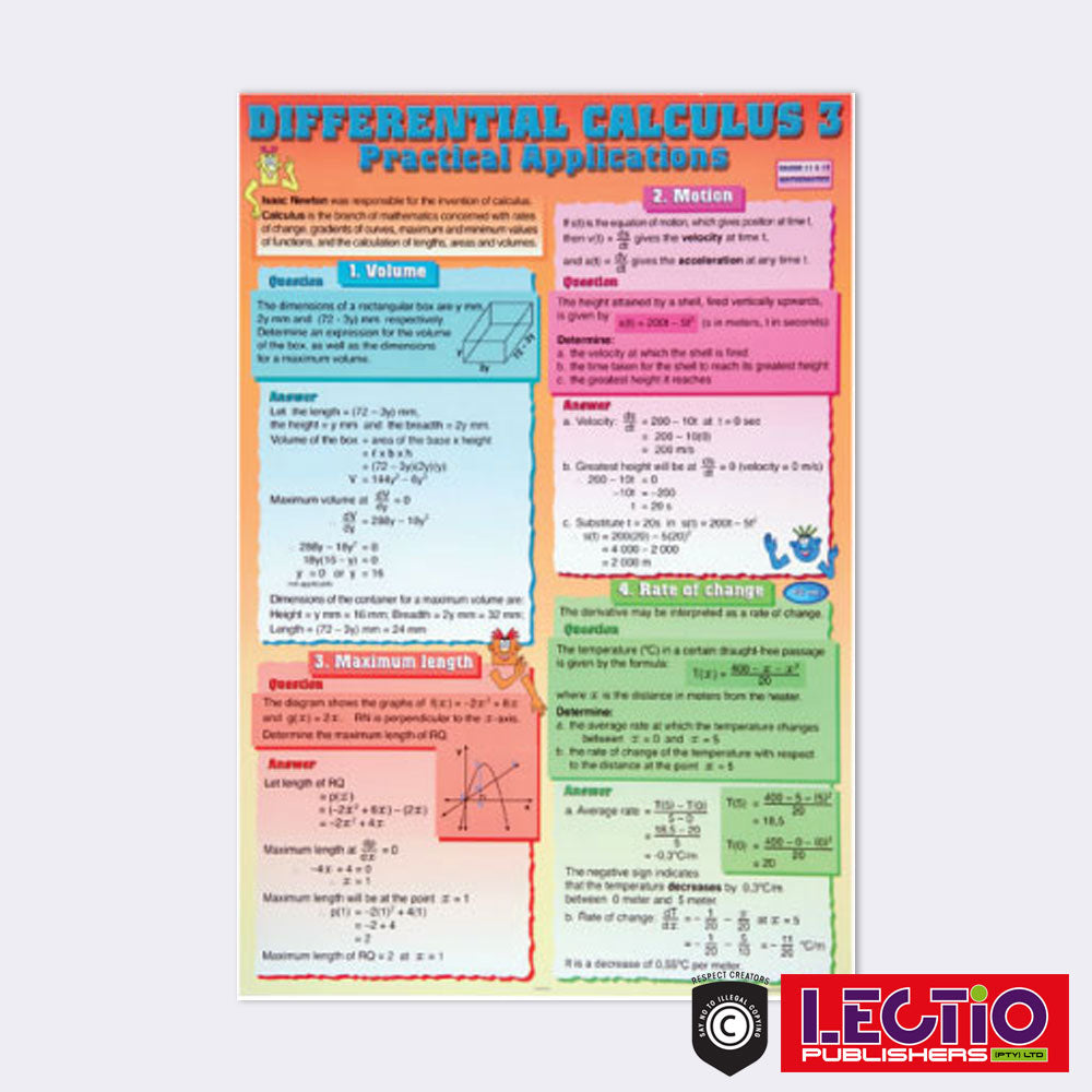 Survival Kit Math Mathematics Survival Kit Set 1 Grade 10-12 Wall Chart Set – Lectio ...